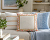 Kussenhoes Inspiratie met geborduurde bloemen en strepen