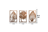 Koperen Blad Muurdecoratie Set van 3 | Urbane Hide Urbane Hide