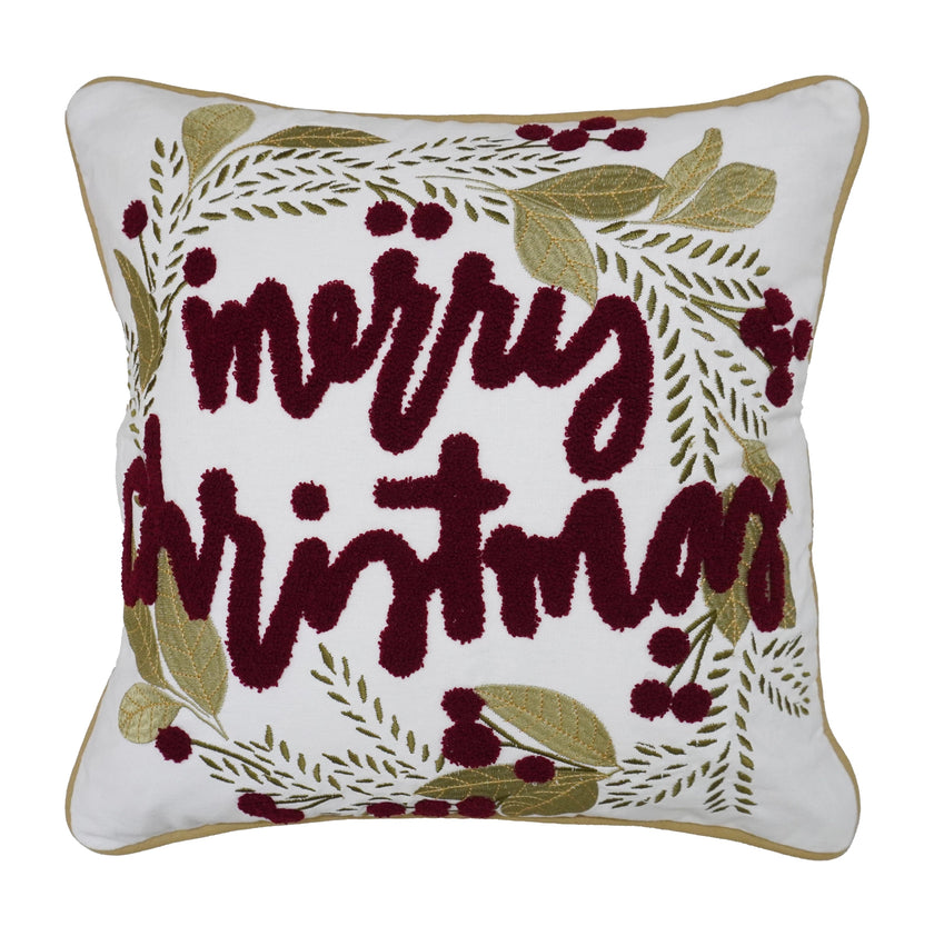 Kerstsierkussen met borduursel en tekstdesign – Urbane Hide 