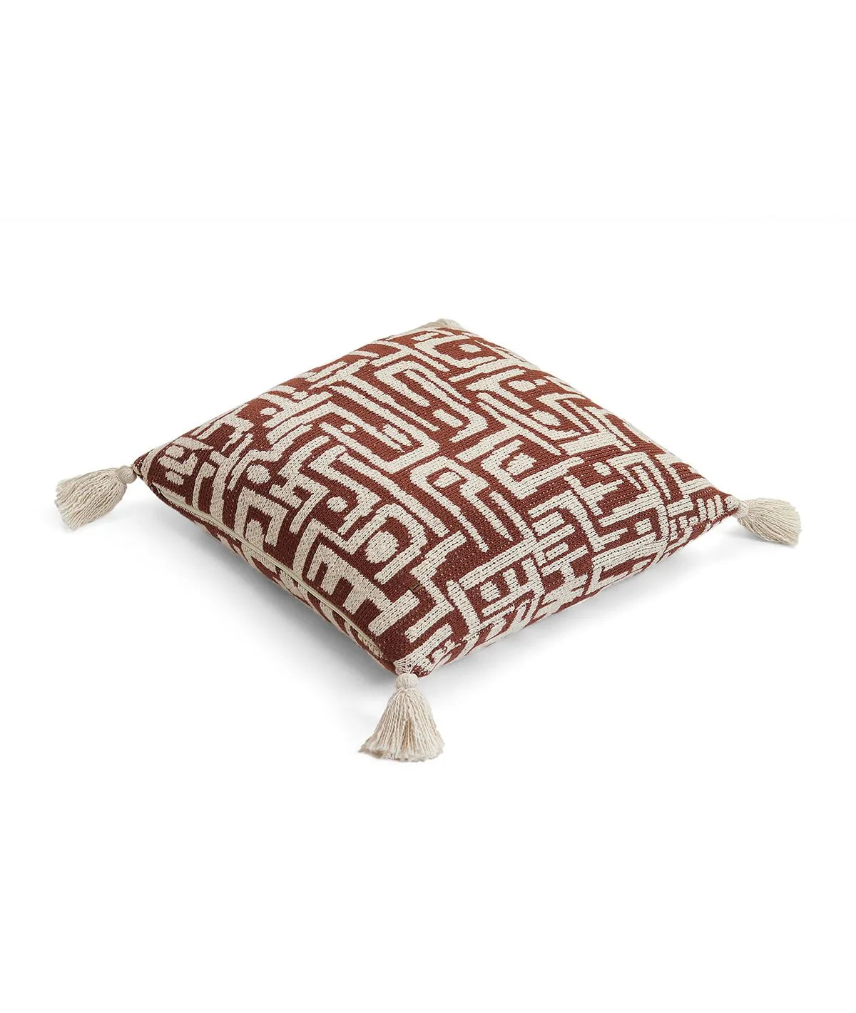 Decoratief kussen etnisch patroon bruin beige – Urbane Hide Urbane Hide