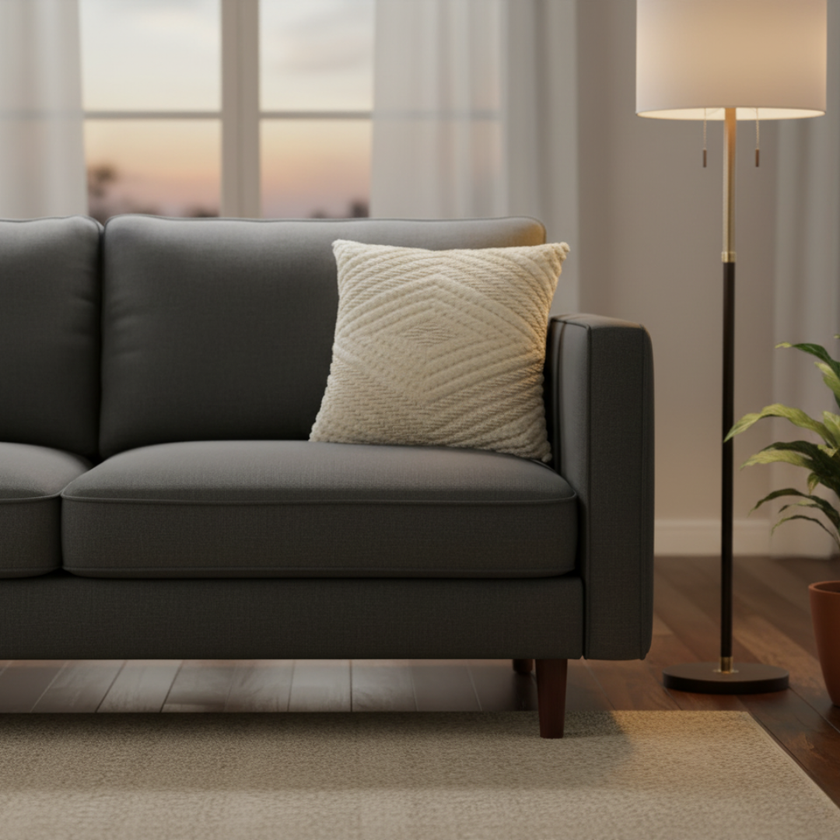 Kussen crème diamant patroon boho stijl sierkussen - Urbane Hide Urbane Hide