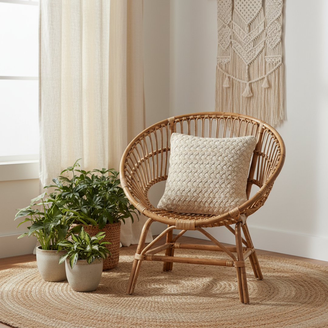 Beige Gebreid Sierkussen – Textuur Kussen Urbane Hide Urbane Hide