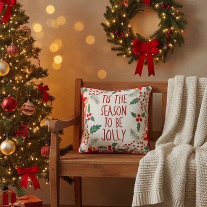 Kerst sierkussenhoes feestelijke decoratie kussen - Urbane Hide 