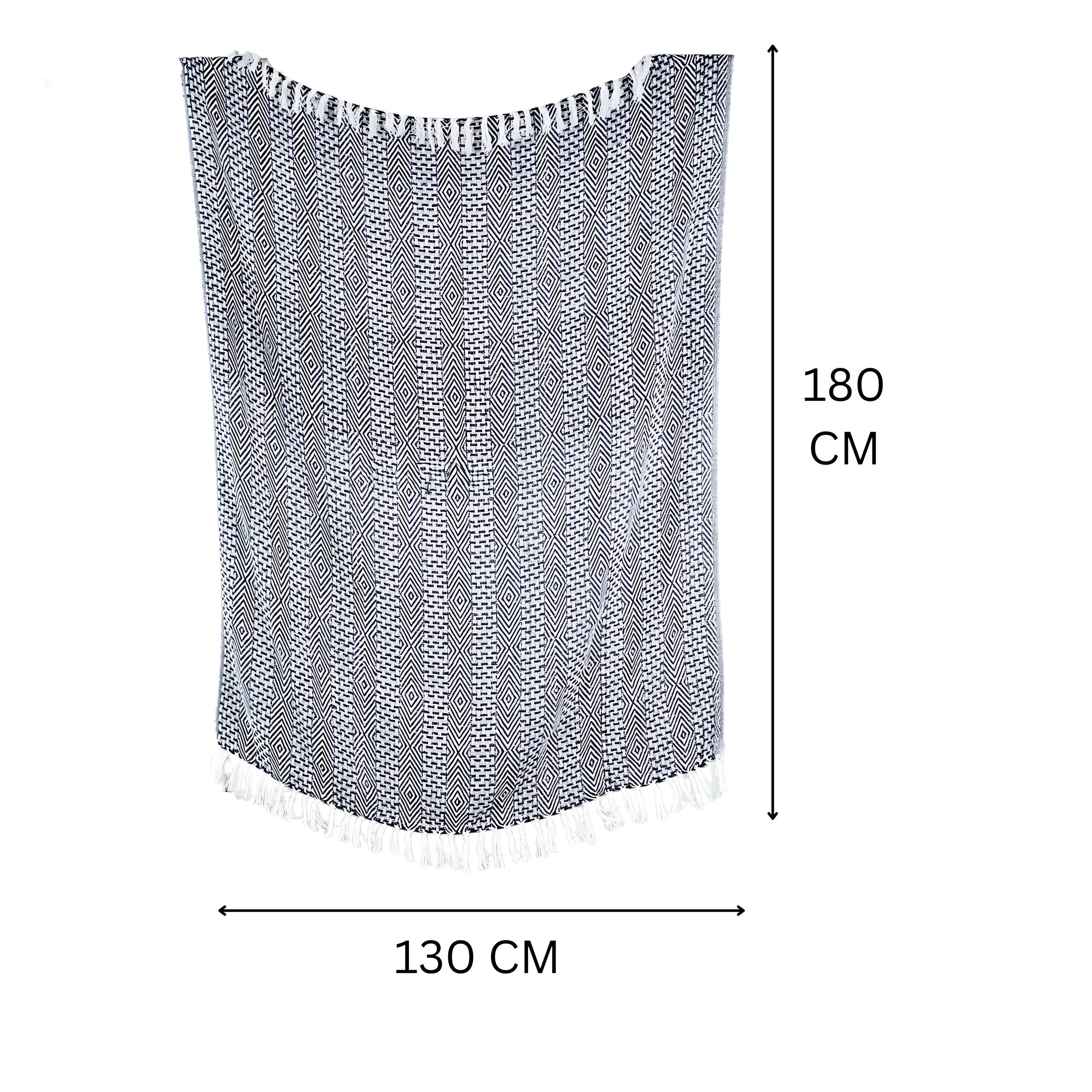 130x180cm decoratief plaid on a dimension - Urbane Hide