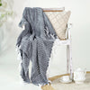 130x180cm decoratief plaid on a wooden chair - Urbane Hide