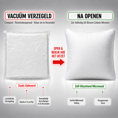 Kussenvulling 45x45 cm –  Binnenkussen | 855 gram | Urbane Hide