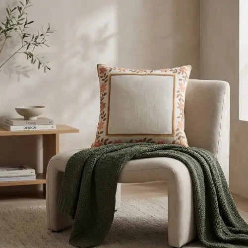 Kussenhoezen op een fauteuil
