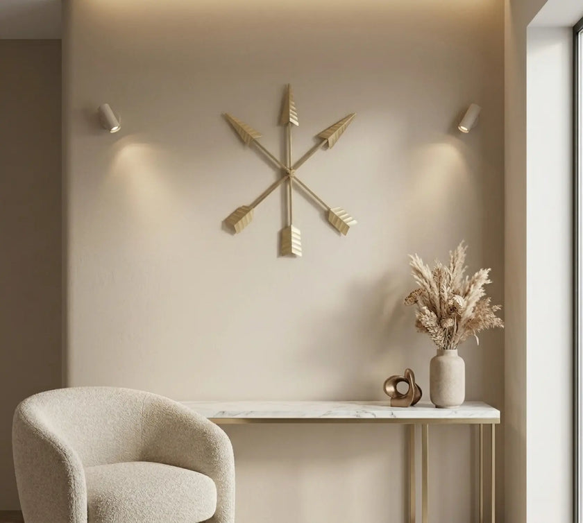 Metall Stern Wanddekoration Pfeile Gold | Urbane Hide