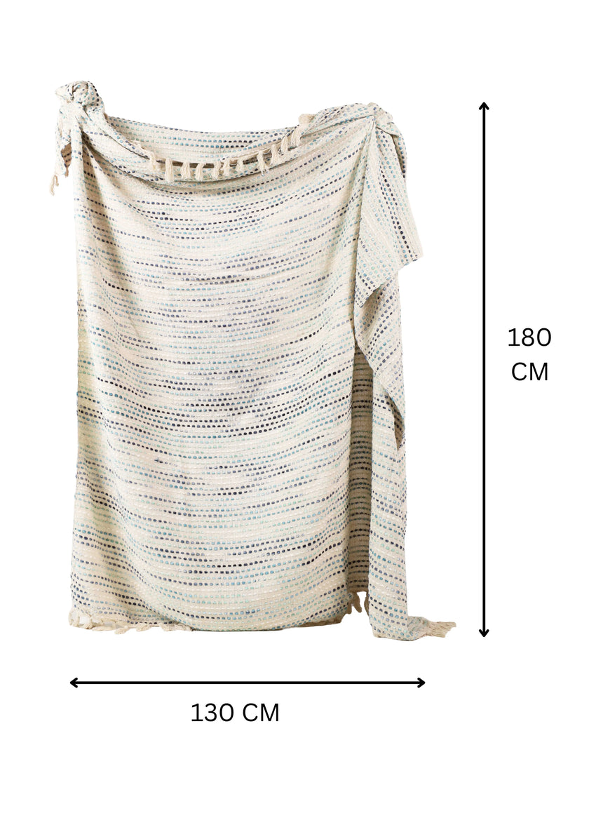 130x180cm decoratief plaid on a dimension - Urbane Hide