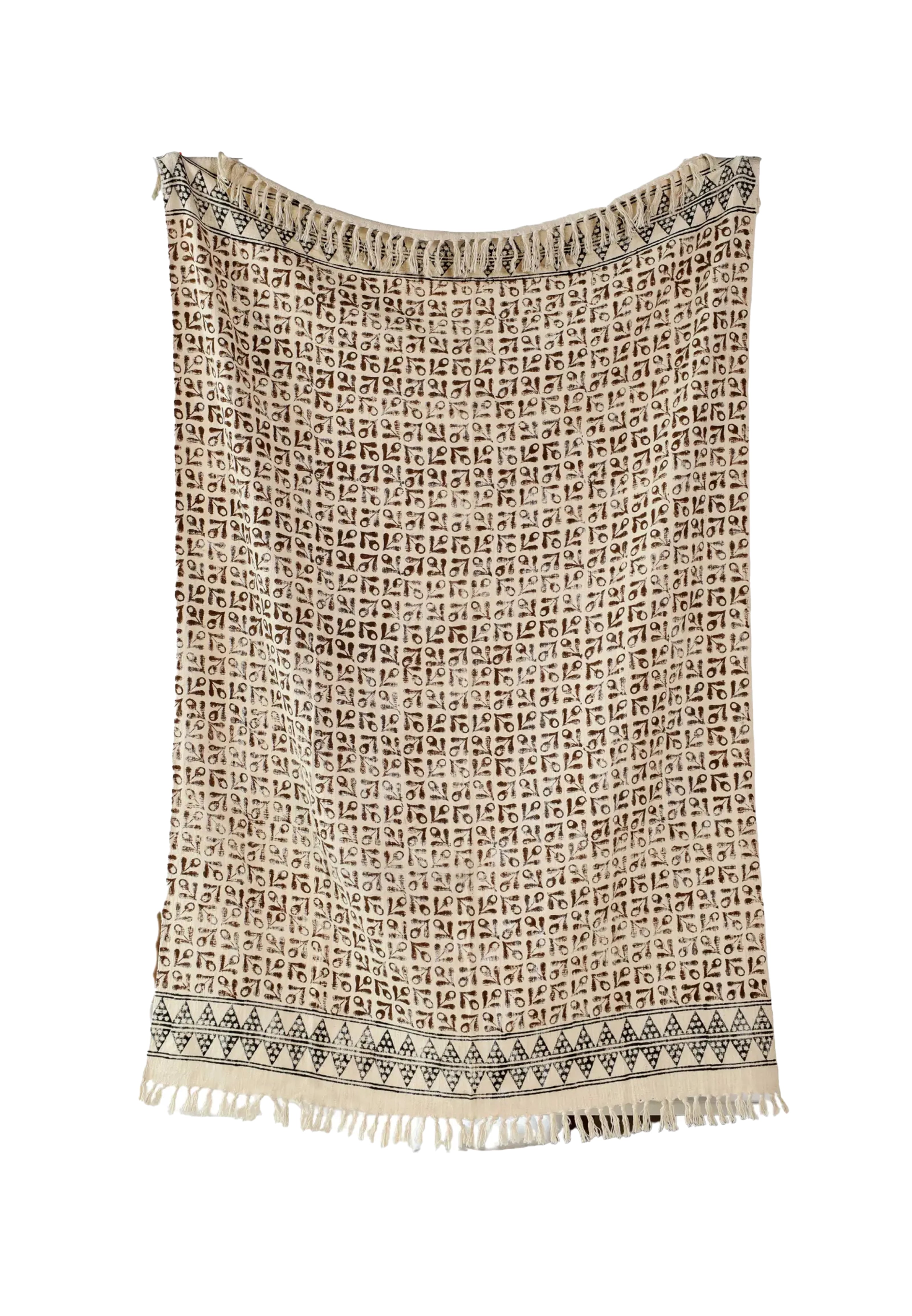 130x180cm decoratief plaid on a  white background - Urbane Hide