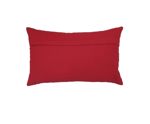 Rood Kerstkussen met Tekst & Sneeuwvlokken – Urbane Hide Urbane Hide