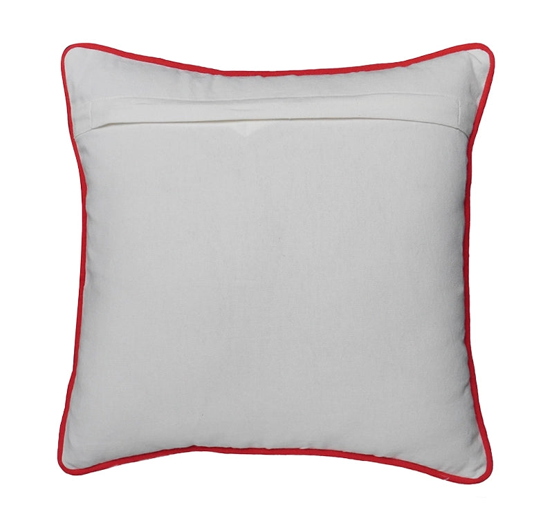 Winterkussen met sneeuwpop en herten borduursel – Urbane Hide Urbane Hide