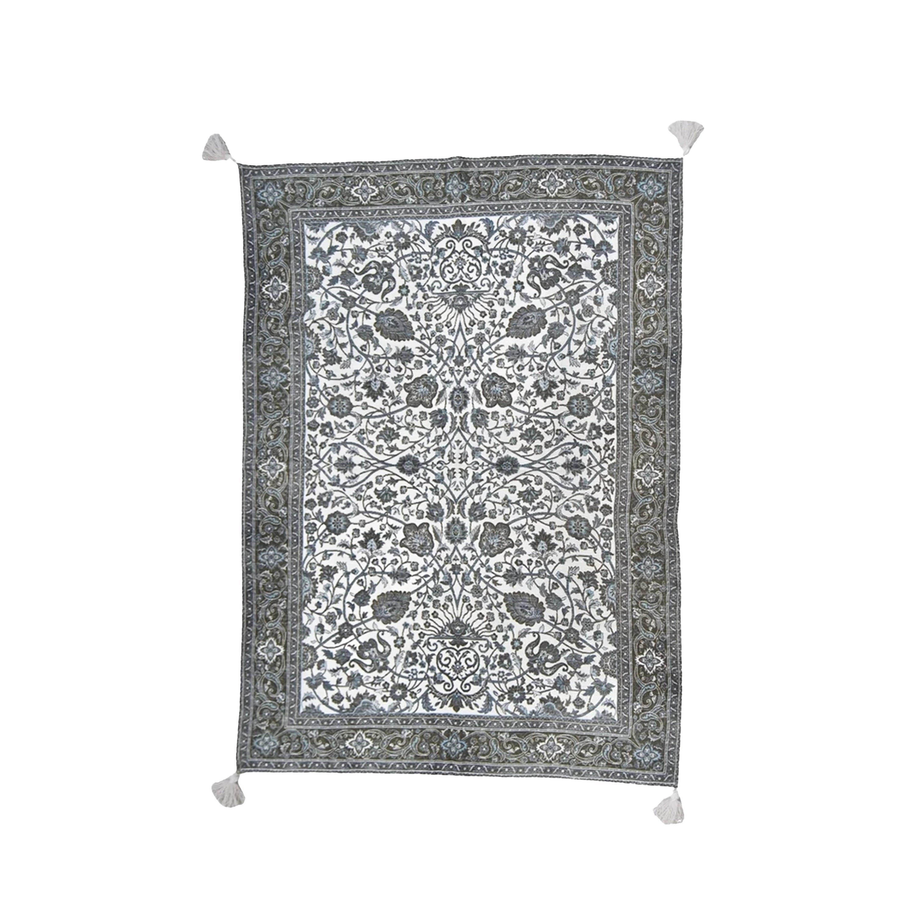 Greyloom Bloemrijk Katoenen Handgeweven Plaid – Urbane Hide Urbane Hide