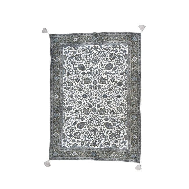 Greyloom Bloemrijk Katoenen Handgeweven Plaid – Urbane Hide Urbane Hide