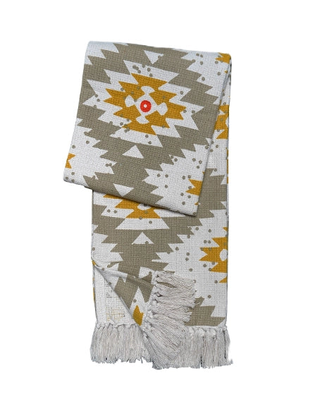 Boho Woondeken Geel met Franjes & Patronen – Urbane Hide Urbane Hide