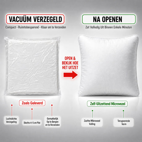 Kussenvulling 45x45 cm –  Binnenkussen | 855 gram | Urbane Hide