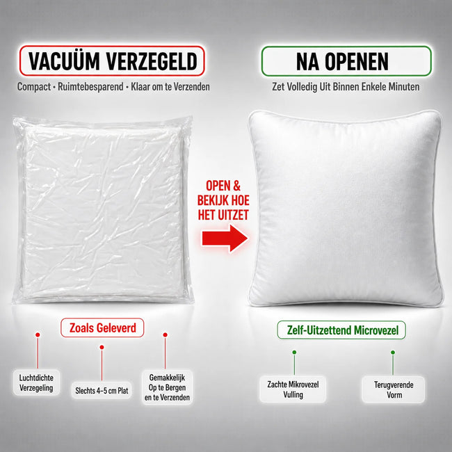 Kussenvulling 45x45 cm –  Binnenkussen | 855 gram | Urbane Hide