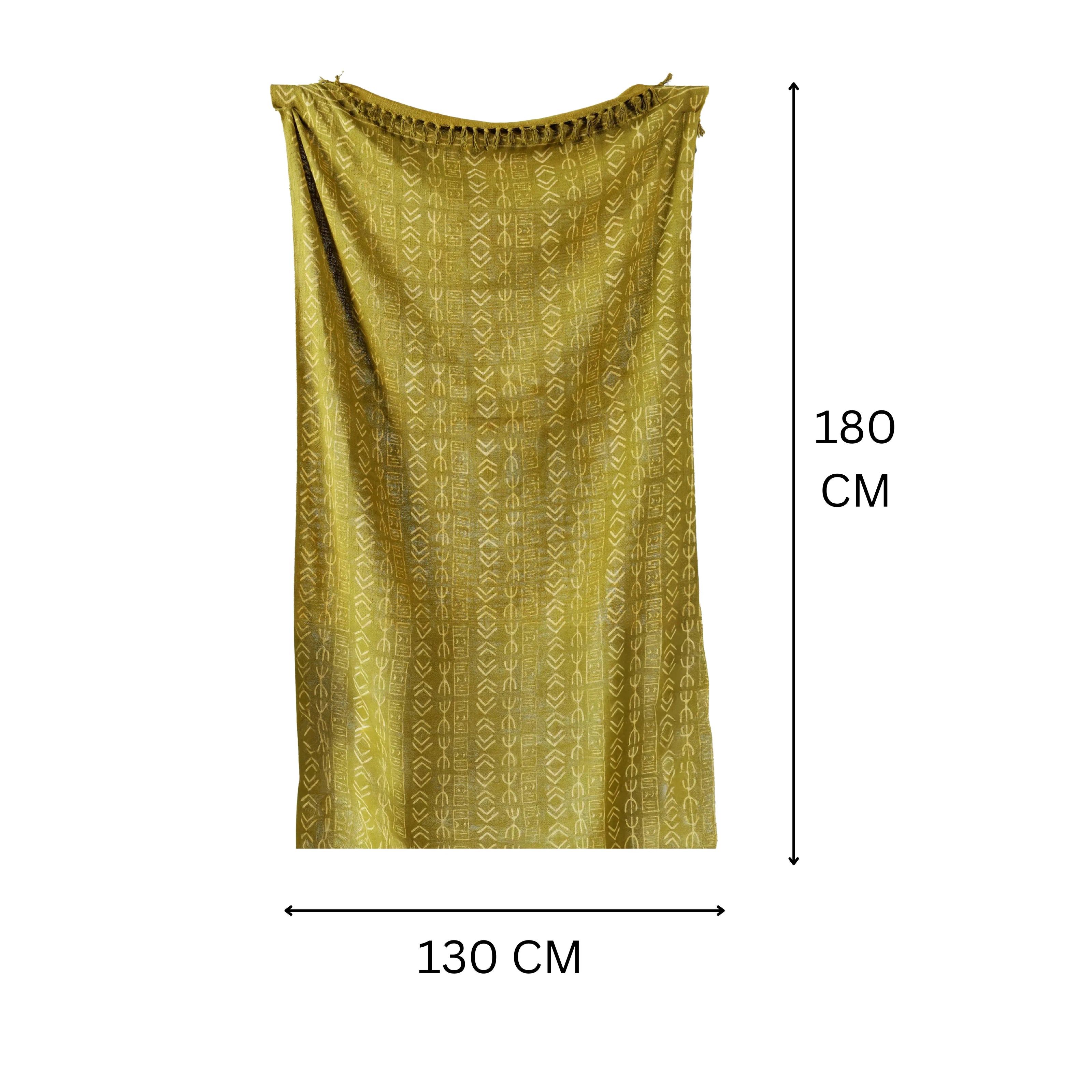 130x180cm decoratief plaid on a dimension - Urbane Hide