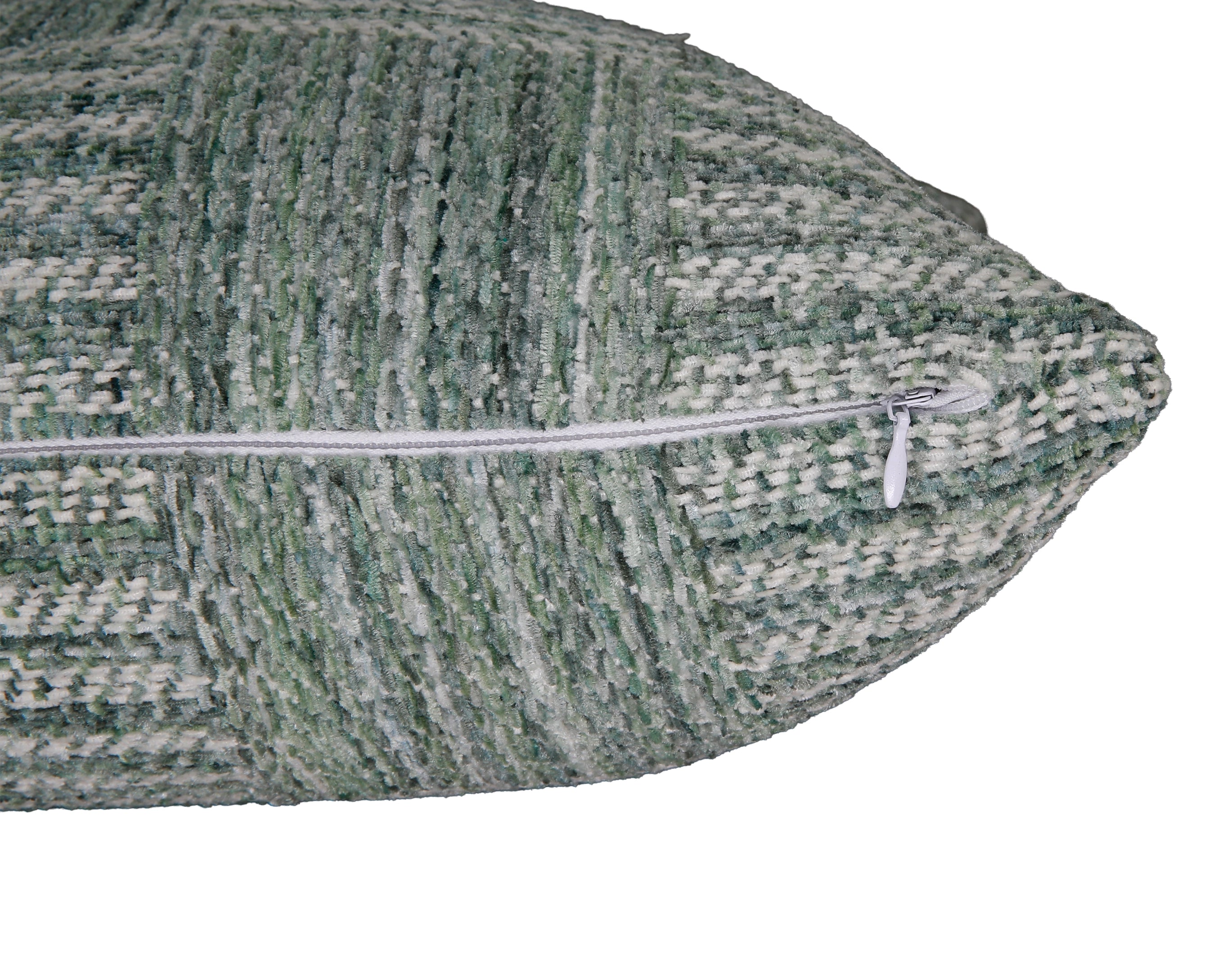 Sierkussen geweven ruitpatroon groen mix – Urbane Hide Urbane Hide