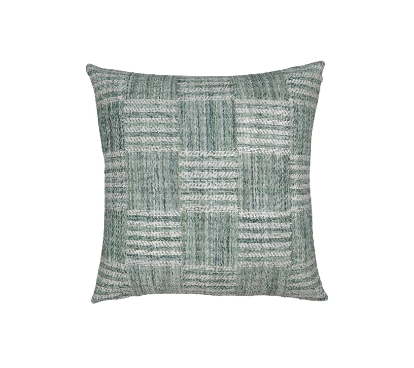 Sierkussen geweven ruitpatroon groen mix – Urbane Hide Urbane Hide