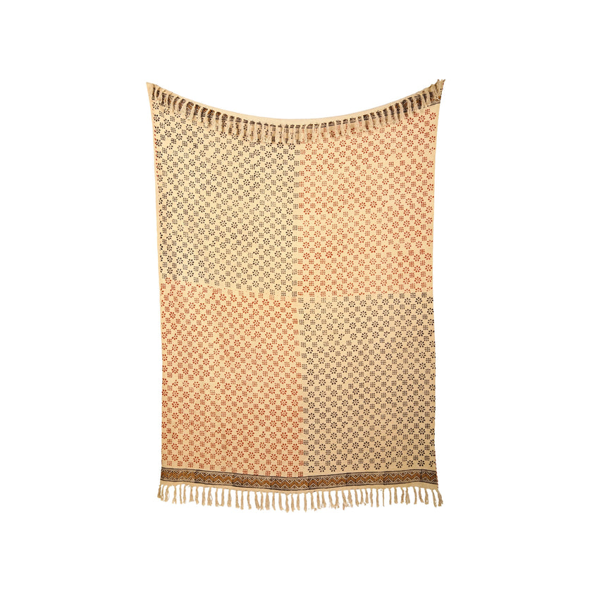 Katoenen Bloemenprint Handgeweven Plaid – Urbane Hide Urbane Hide