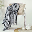 130x180cm decoratief plaid on a wooden chair - Urbane Hide