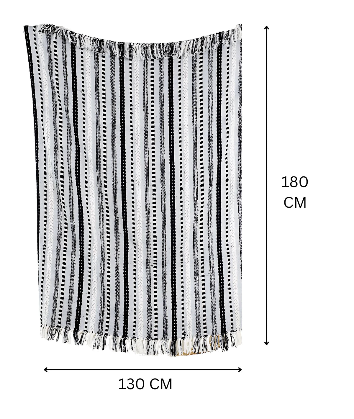 130x180cm decoratief plaid on a dimension - Urbane Hide