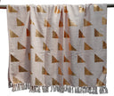Zalmroze Boho Deken met Geometrisch Patroon – Urbane Hide 