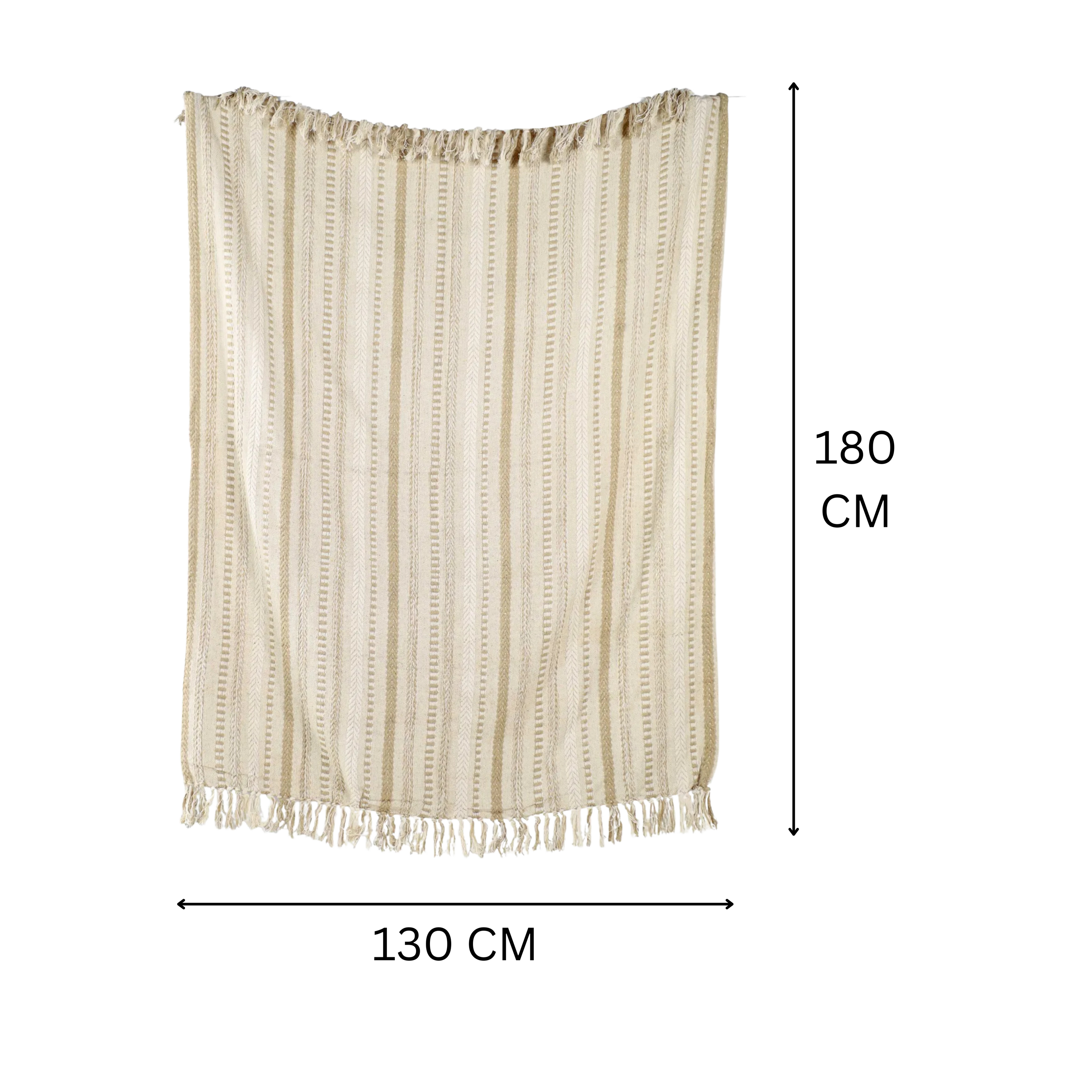 130x180cm decoratief plaid on a dimension - Urbane Hide