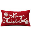 Kerstkussen 30x50 Rood Merry Christmas Geborduurd