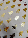 Kerst kussenhoezen detail van gouden kerstboom print