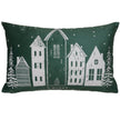 Coussin Noël village d'hiver évocateur | Urbane Hide