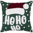 Kerstkussen met grappige 'Ho Ho Ho' tekst en kerstmuts – Urbane Hide