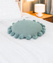 40cm diameter Sierkussen on a bed - Urbane Hide