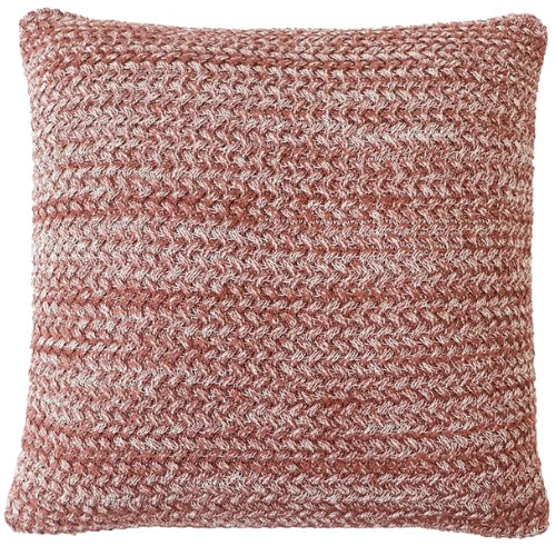 Grob Gestricktes Altrosa Zierkissen mit Textur – Urbane Hide