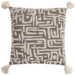 Dekoratives Kissen ethnisches Muster braun beige – Urbane Hide