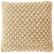Geflochtenes Beige Zierkissen mit Struktur – Urbane Hide