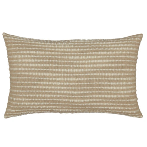 Beige Lendenkissenbezug mit Streifen und Textur – Urbane Hide
