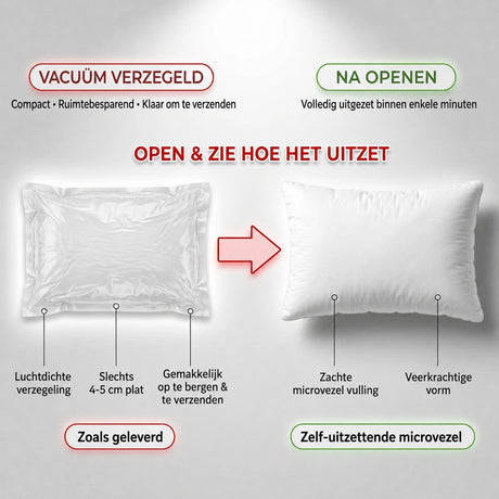 Kussenvulling 40x60 cm – Microvezel 1000g – Urbane Hide