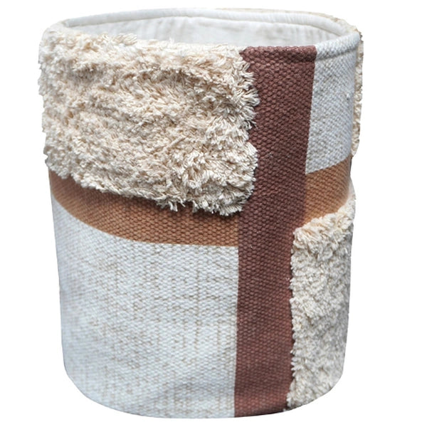 Loop storage basket in earthy tones – Urbane Hide