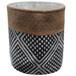 Panier rangement motif bordure jute déco | Urbane Hide
