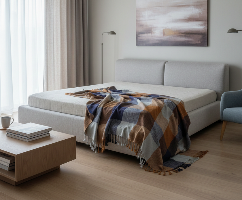 Warme en stijlvolle geruite deken voor elk interieur – Urbane Hide