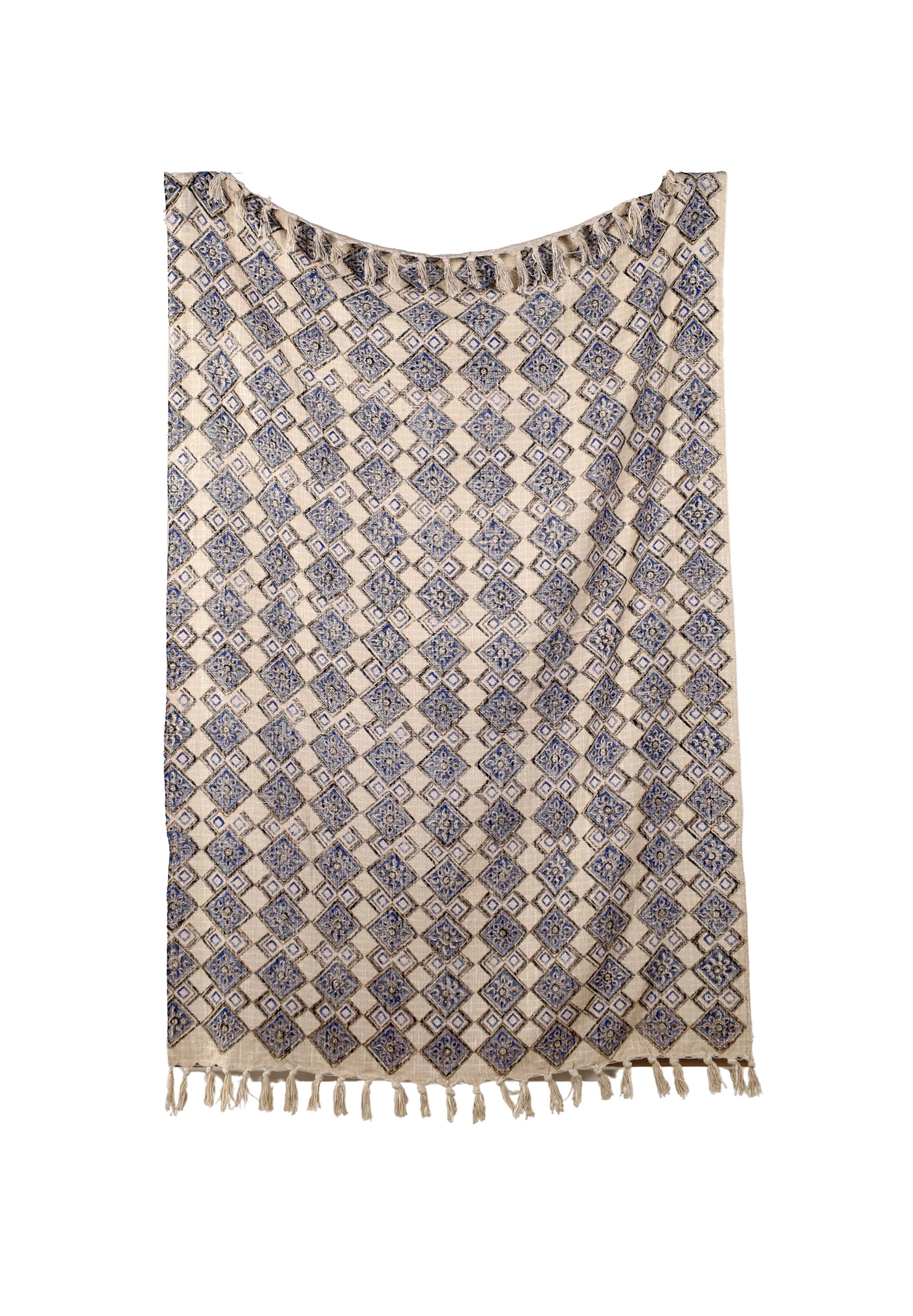 Boho geborduurde plaid met kwastjes voor bank – Urbane Hide Urbane Hide