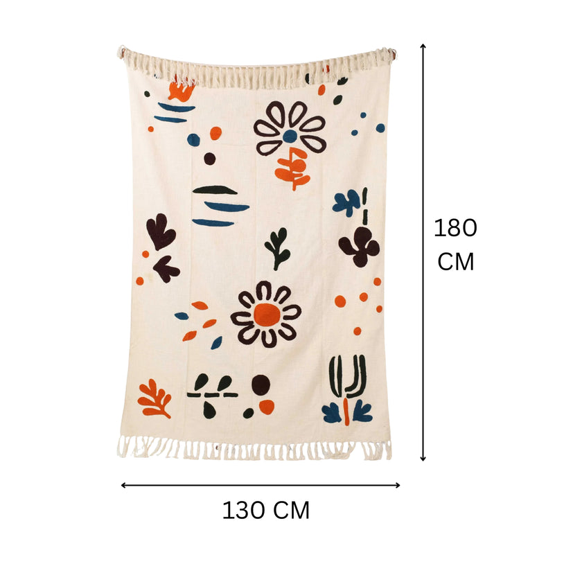 130x180cm decoratief plaid on a dimension - Urbane Hide