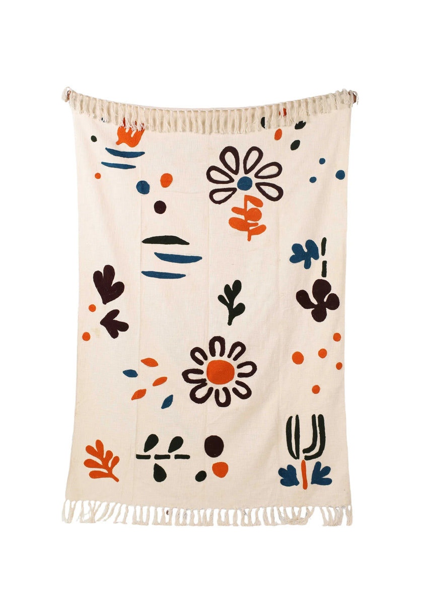 130X180cm decoratief plaid on a white background - Urbane Hide