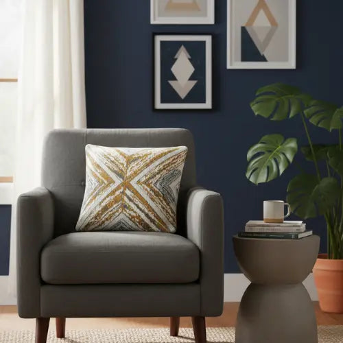 Kussenhoezen op een fauteuil
