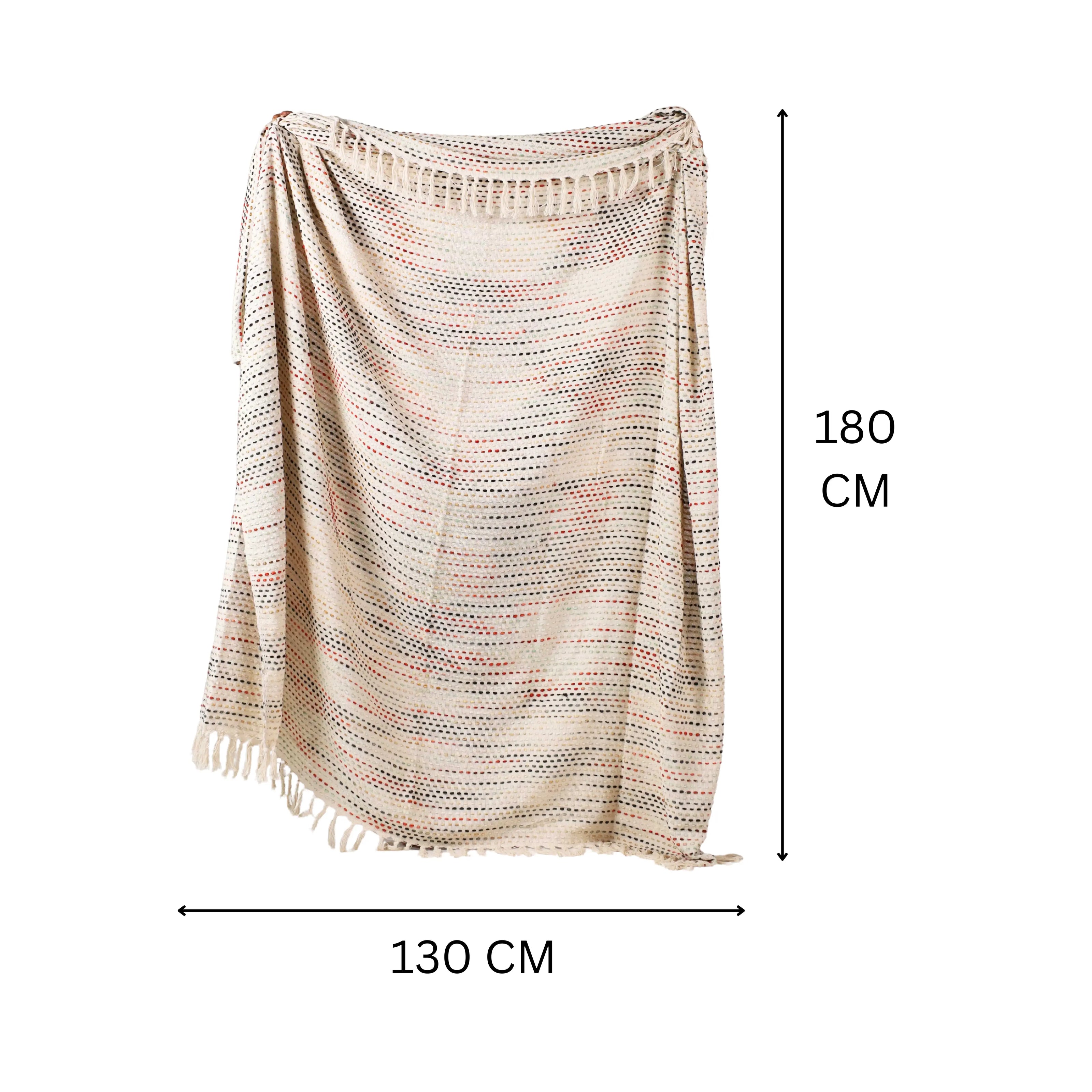 130x180cm decoratief plaid on a dimension - Urbane Hide