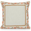 Zierkissen gestickte Blumenborte Boho Baumwolle – Urbane Hide