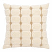Decorative Checked Tufted Cream Cushion | Urbane Hide