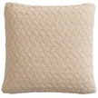 Beige Gestricktes Zierkissen – Texturkissen Urbane Hide